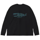 100cafeのモササウルス Big Long Sleeve T-Shirt