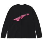 WAZAYAのIKAS-EGINGER PINK ビッグシルエットロングスリーブTシャツ