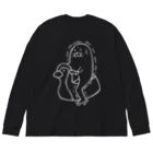 Riveredストアの足ザラシ"トイレ"（ホワイト） Big Long Sleeve T-Shirt