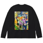 OPTMのハハハ Big Long Sleeve T-Shirt