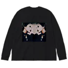 モノクロ屋敷の鬱くしいき魔界🥀（創作キャラクターTシャツ） Big Long Sleeve T-Shirt