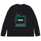 tired.のtired. ネオン ビッグシルエットロングスリーブTシャツ