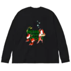 ミュージアムショップトーキョー/museum shop TOKYOの歌川国芳　金魚づくし　玉や玉や　ロゴ版 Big Long Sleeve T-Shirt