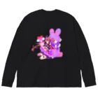 Rimε・●・зstoreのやみかわぷりんちゃん Big Long Sleeve T-Shirt