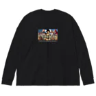 [サイコブレイカー洸]の集合絵タイトル付き Big Long Sleeve T-Shirt