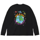 チンパンジーマートのHATE MUSHROOM Big Long Sleeve T-Shirt