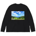 ねこまくらの佐渡島・岩首昇竜棚田 Big Long Sleeve T-Shirt