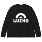 LUCKO【ラッコ】のLUCKO ホワイトロゴ ビッグシルエットロングスリーブTシャツ