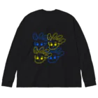 ビニールハウスのホウレンソウ（群） ビッグシルエットロングスリーブTシャツ