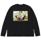 paweyetailのぽんぽこ兄弟 Big Long Sleeve T-Shirt