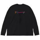 越智の主義主張のアリーナ_カラー Big Long Sleeve T-Shirt