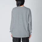 kg_shopのONSEN MANIA (ブラック) ビッグシルエットロングスリーブTシャツ