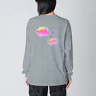 栗坊屋のハナゴンベ Big Long Sleeve T-Shirt