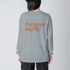 とんぼ玉kayoのthank you for everything 背面プリント Big Long Sleeve T-Shirt