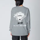 mya-mya=MIYA JUNKO's shop 02のyes, I am a DOG PERSON. / ver.3 Big Long Sleeve T-Shirt