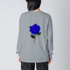 🍄ですこ🍄のBlue Rose “BRILLIANT” ビッグシルエットロングスリーブTシャツ