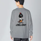 Lumiere du soleilのchill camp dog ビッグシルエットロングスリーブTシャツ