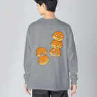 Siderunの館 B2の【バックプリント】ドクロ風味なベビーカステラ Big Long Sleeve T-Shirt