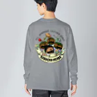 かぼちゃへっずのグッズのゾンビかぼちゃへっず両面プリント Big Long Sleeve T-Shirt