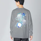 綾錦工房 りこりすの三味線 -雪月花-【月下美人】 Big Long Sleeve T-Shirt