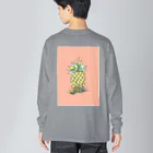 One Day Surf. by Takahiro.Kのpineapple ビッグシルエットロングスリーブTシャツ