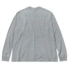 QUQU_WORKSのソウルオブジャパン 日本列島デザイン ブラック Big Long Sleeve T-Shirt