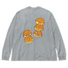 Siderunの館 B2の【バックプリント】ドクロ風味なベビーカステラ Big Long Sleeve T-Shirt