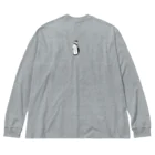 やちよ｜リアル鳥イラストのPenguin Jyanai with Penguin Big Long Sleeve T-Shirt