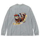 HIPHOPぬこ様のDanser.SORA(ダンサー・そら) Big Long Sleeve T-Shirt