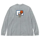 すとろべりーガムFactoryの【バックプリントver.】 バスケットゴール Big Long Sleeve T-Shirt