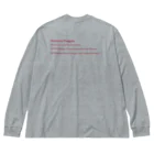 ヤママユ(ヤママユ・ペンギイナ)の伊達なマカロニペンギン【図鑑風】 Big Long Sleeve T-Shirt