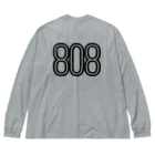 musicshop BOBの808 - BOB ※BLACK LOGO ビッグシルエットロングスリーブTシャツ