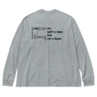 柔整はカワイイの骨とテープ（黒文字） Big Long Sleeve T-Shirt