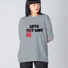 R.MuttのLet's Get Lost ビッグシルエットロングスリーブTシャツ