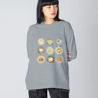 Jarieのうどん9種 Big Long Sleeve T-Shirt