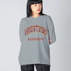 VRIGVTVSHI のOLD SCHOOL"AUTHENTIC" GRAY Big Long Sleeve T-Shirt