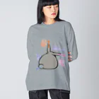 幸うさ.comのフレミングのうさぎの法則 Big Long Sleeve T-Shirt