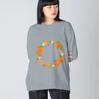 tateshima(たてしま)のオレンジの輪っか Big Long Sleeve T-Shirt