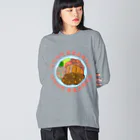 LalaHangeulの長崎トルコライス　ハングルデザイン Big Long Sleeve T-Shirt