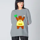 LalaHangeulの檀君神話 (단군신화)の熊さん Big Long Sleeve T-Shirt