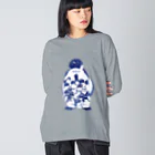 ヤママユ(ヤママユ・ペンギイナ)の-042518-World Penguins Day ビッグシルエットロングスリーブTシャツ