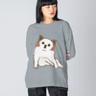 カレーゴハンナー  CURRYGOHANNERのココア Big Long Sleeve T-Shirt