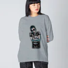 JINPIN (仁品)のなんちゃらスポッテング Big Long Sleeve T-Shirt