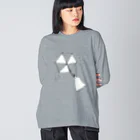 きのうの雑貨店の雨の日おばけちゃん Big Long Sleeve T-Shirt