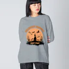 Bad Daddy at SUZURI のハロウィン　お出かけ魔女 Big Long Sleeve T-Shirt