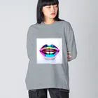 momokarinのリップス #01 Big Long Sleeve T-Shirt