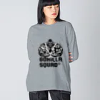 GORILLA SQUAD 公式ノベルティショップのアングリーゴリラビルダー/ロゴ黒 Big Long Sleeve T-Shirt