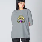 Yukarinaの星座ショップのいて座♐ ビッグシルエットロングスリーブTシャツ