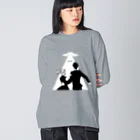 ねこぜもんのU.F.O. (前面) Big Long Sleeve T-Shirt