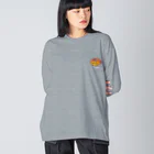 mami-skのお魚グッズ屋〜SUZURI店〜のホムラスベヨコエビ ビッグシルエットロングスリーブTシャツ